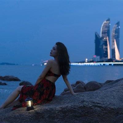 夜景模特