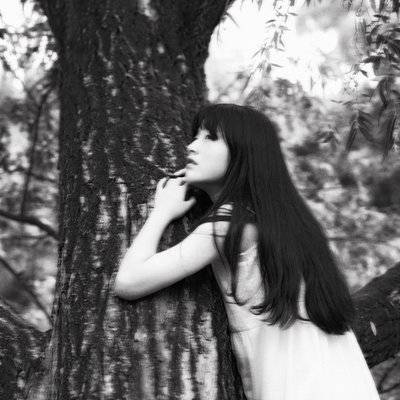 黑白模特