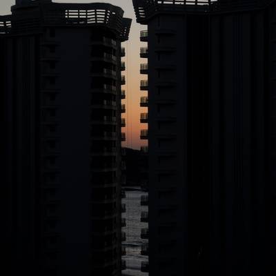 夜景模特