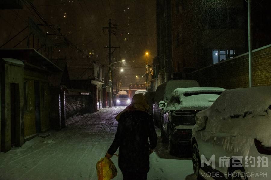夜景模特