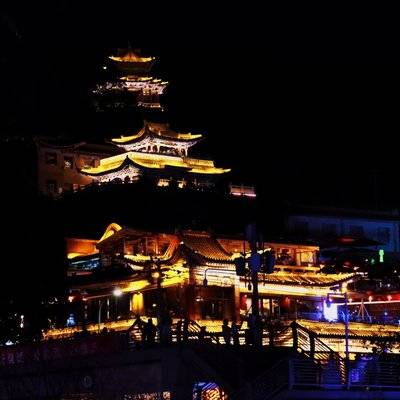夜景模特