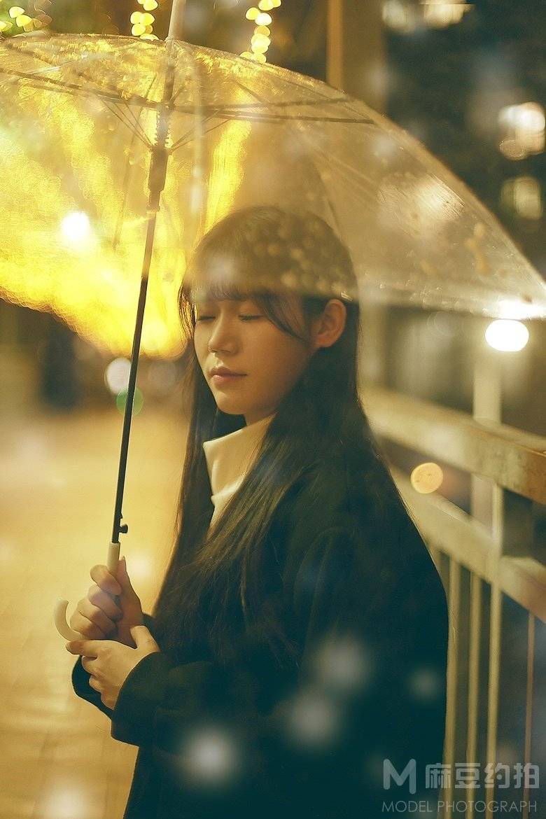 夜景模特