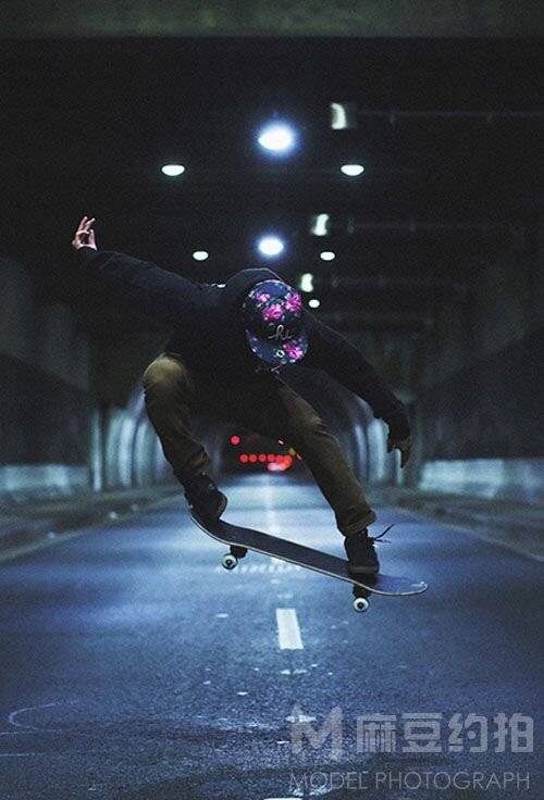 夜景模特