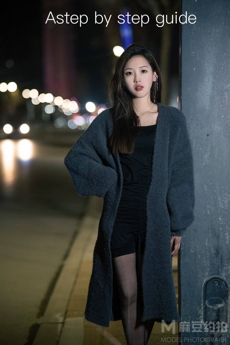 夜景模特