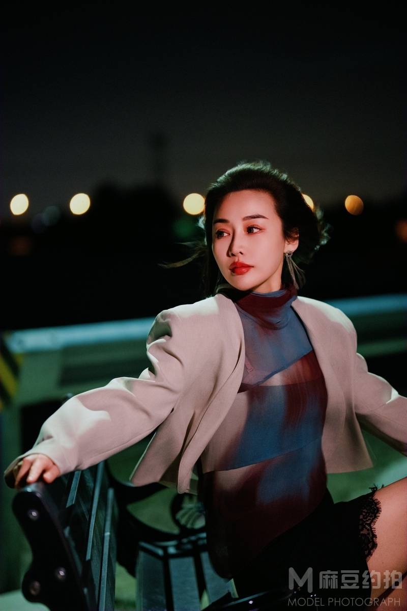 夜景模特