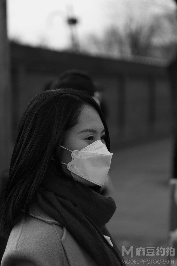 黑白模特