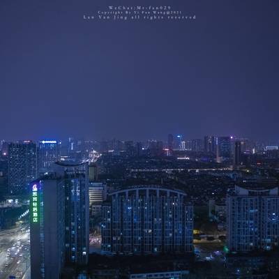 夜景模特