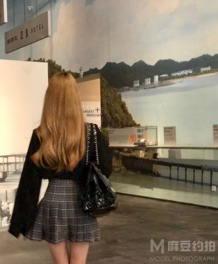 夜景模特