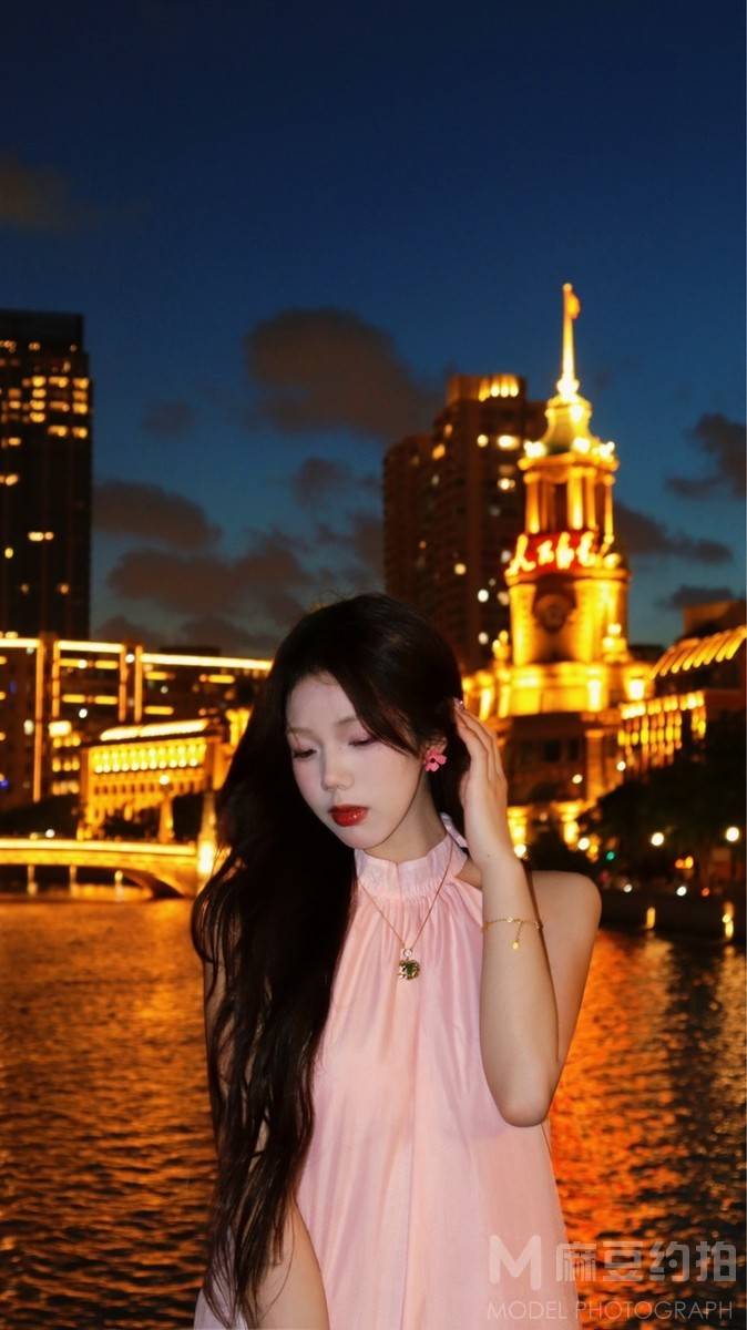 夜景模特