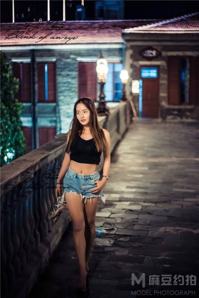 夜景模特