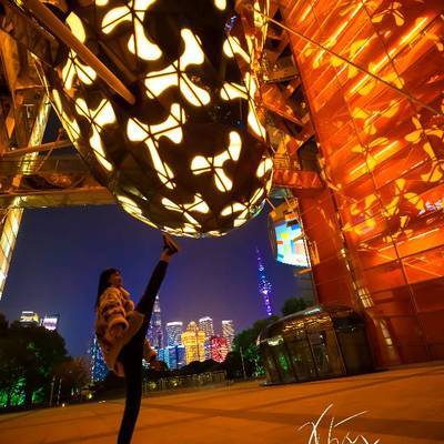 夜景模特
