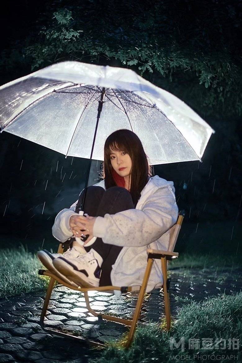 夜景模特