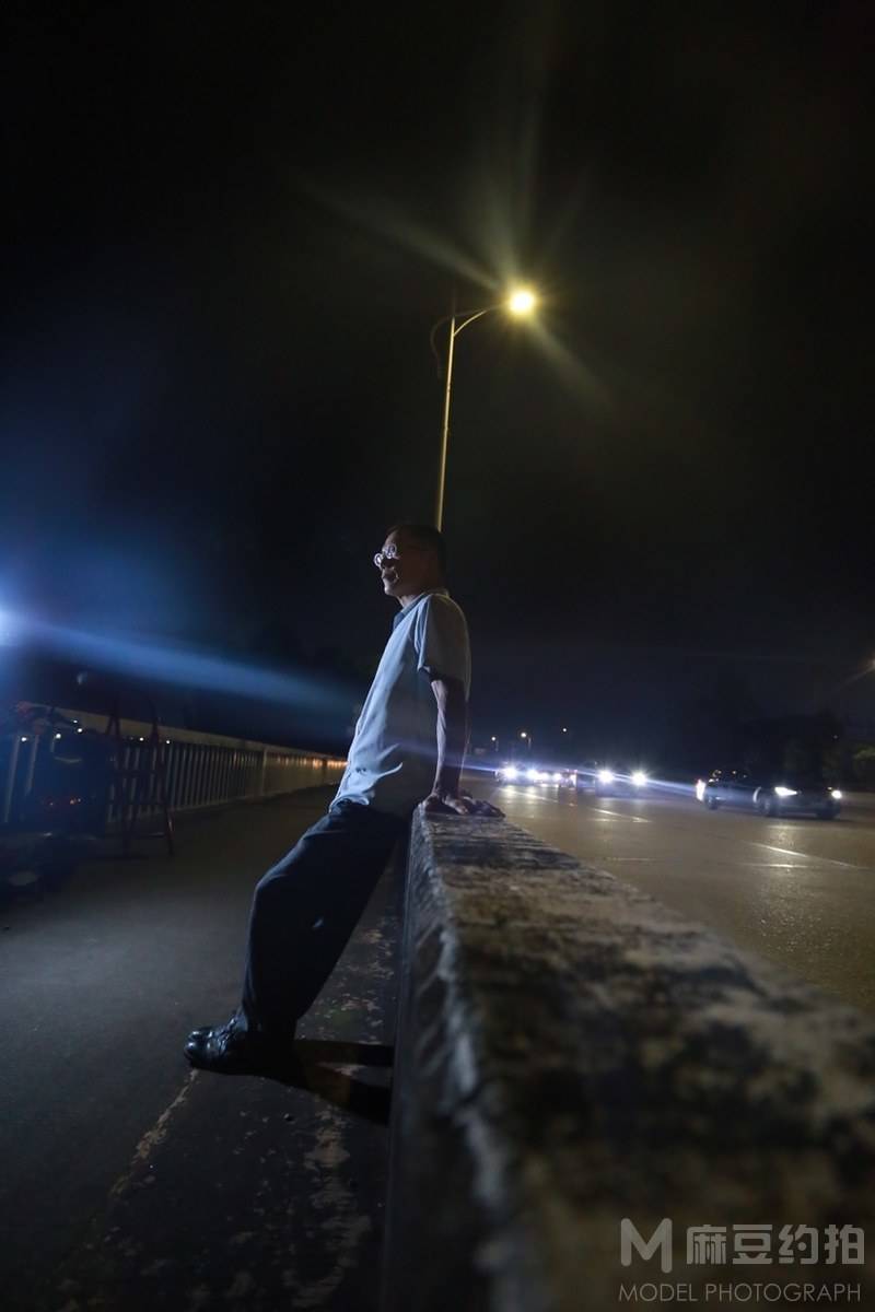 夜景模特