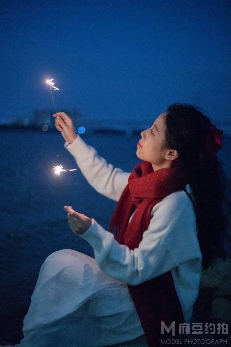 夜景模特