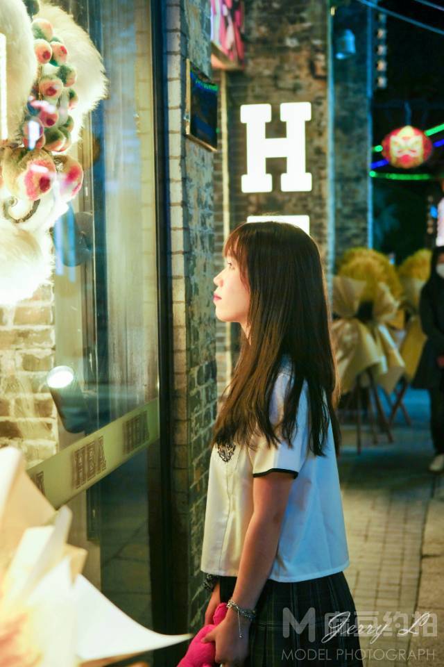夜景模特