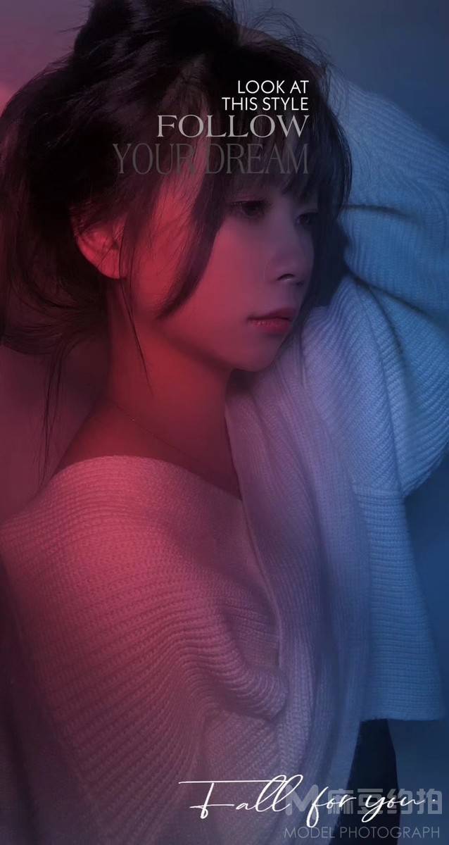 黑白模特