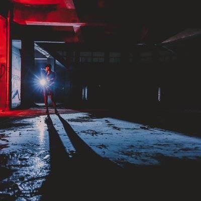 夜景模特