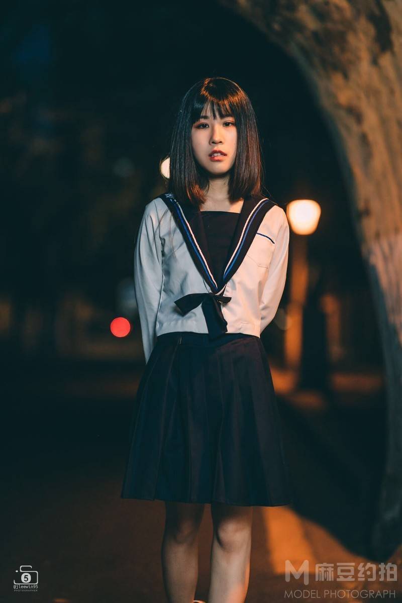 夜景模特