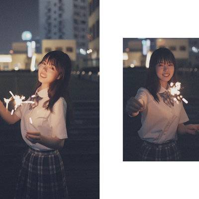 夜景模特
