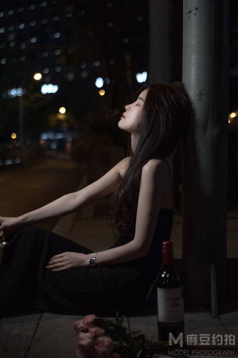 夜景模特