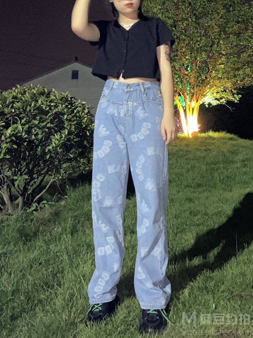 夜景模特