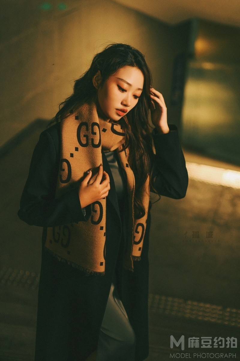 夜景模特