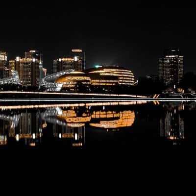 夜景模特