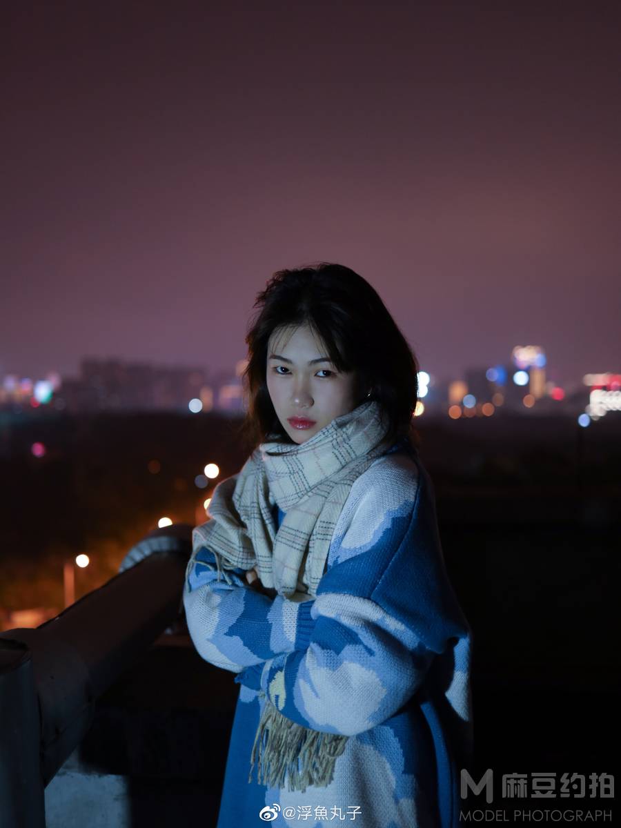 夜景模特