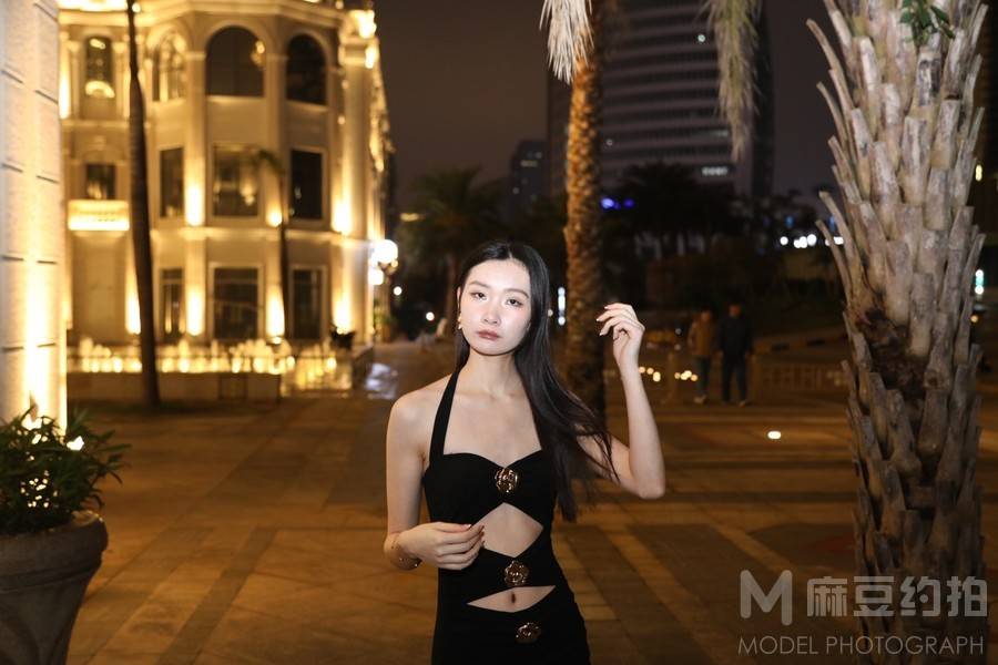 夜景模特