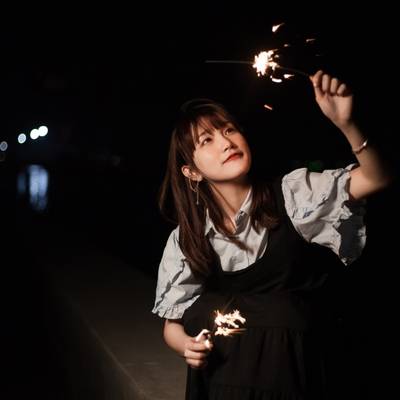 夜景模特