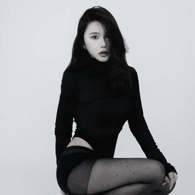 黑白模特