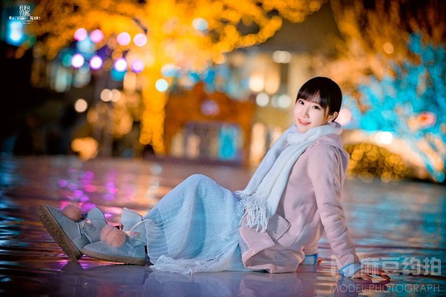 夜景模特