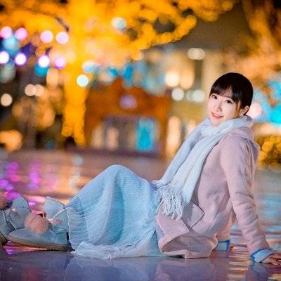 夜景模特