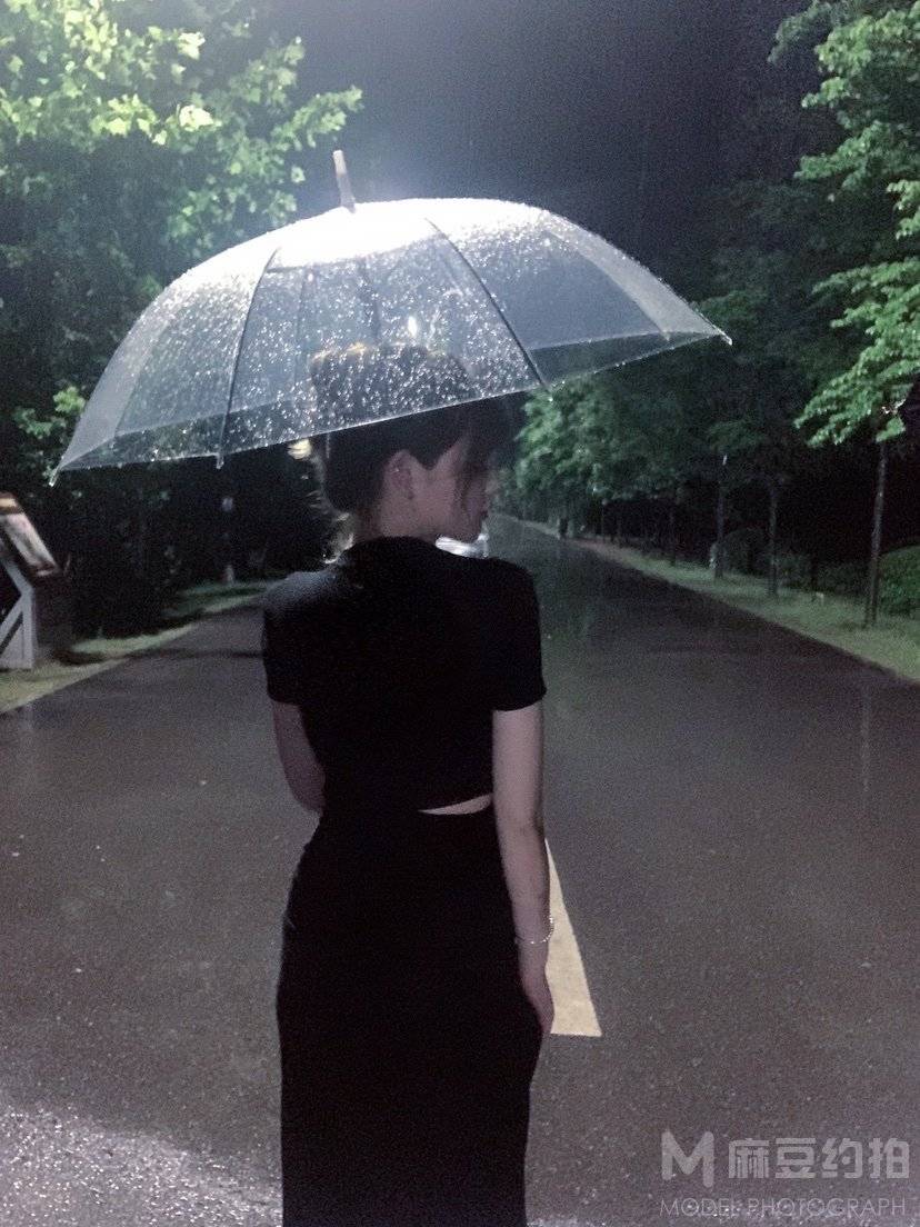 夜景模特