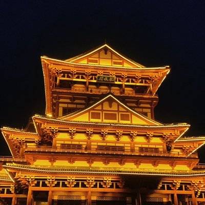 夜景模特