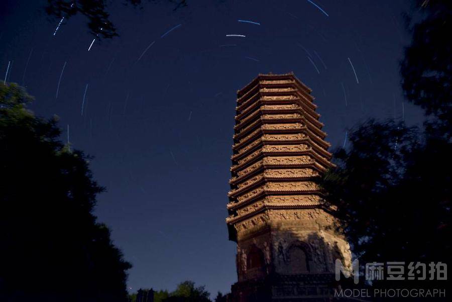 夜景模特