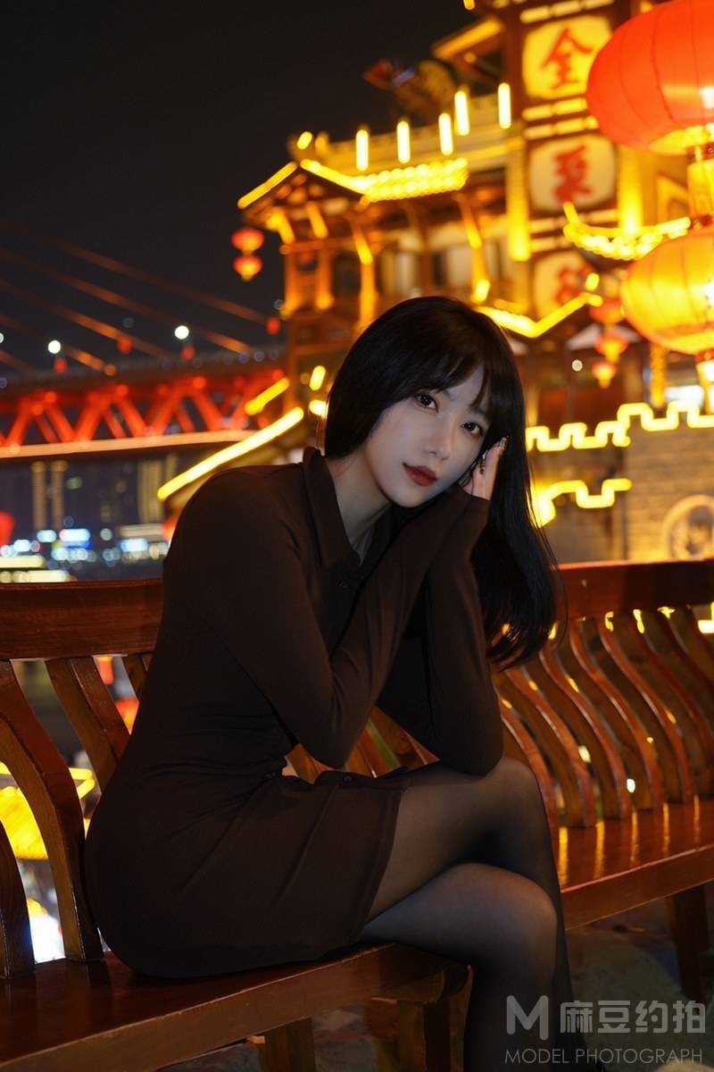 夜景模特