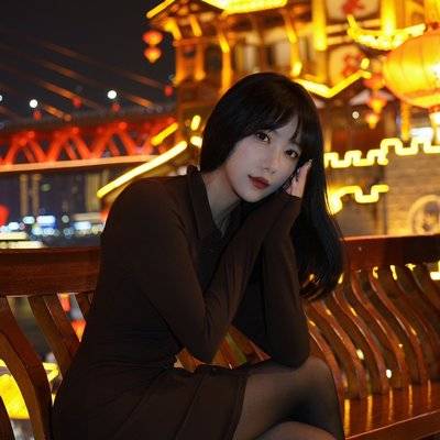 夜景模特