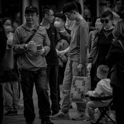 黑白模特