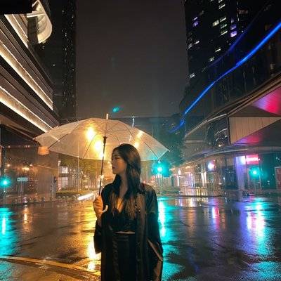 夜景模特