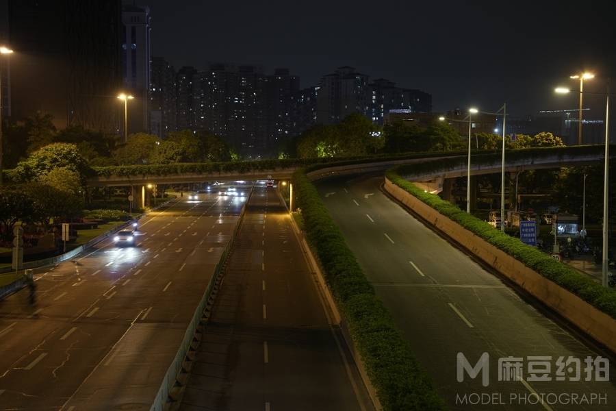 夜景模特