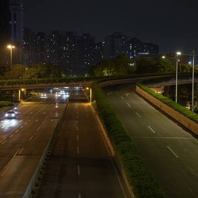 夜景模特