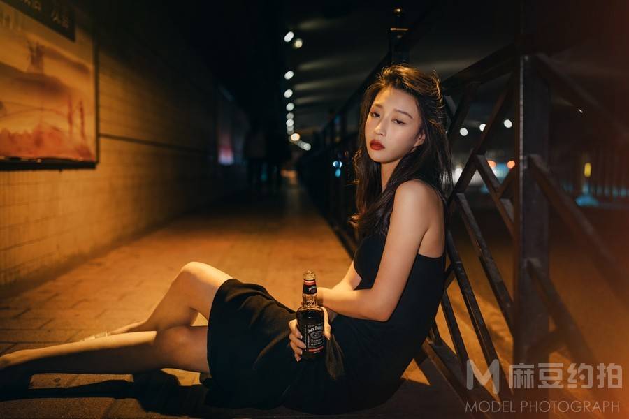夜景模特