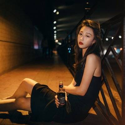 夜景模特