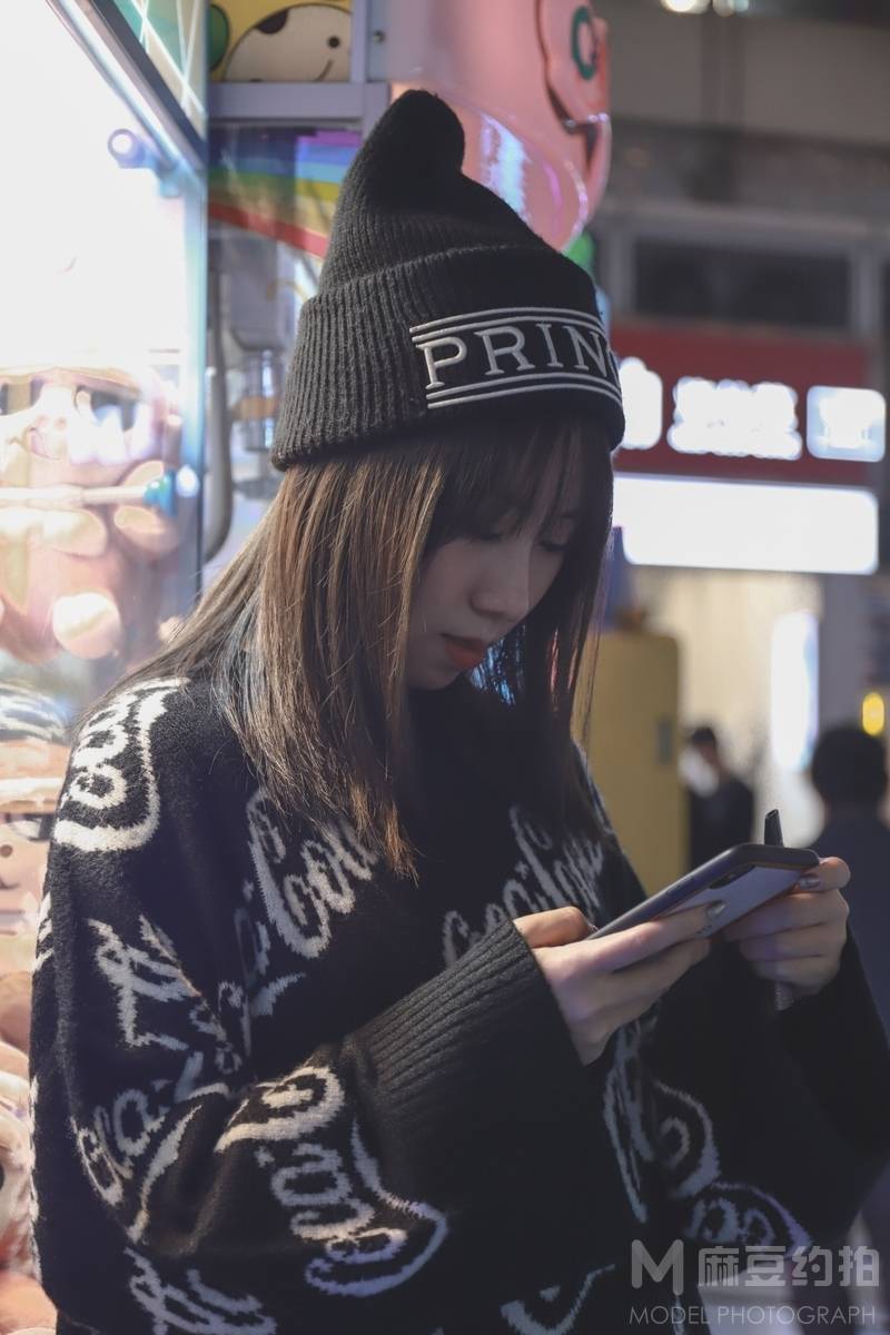 夜景模特