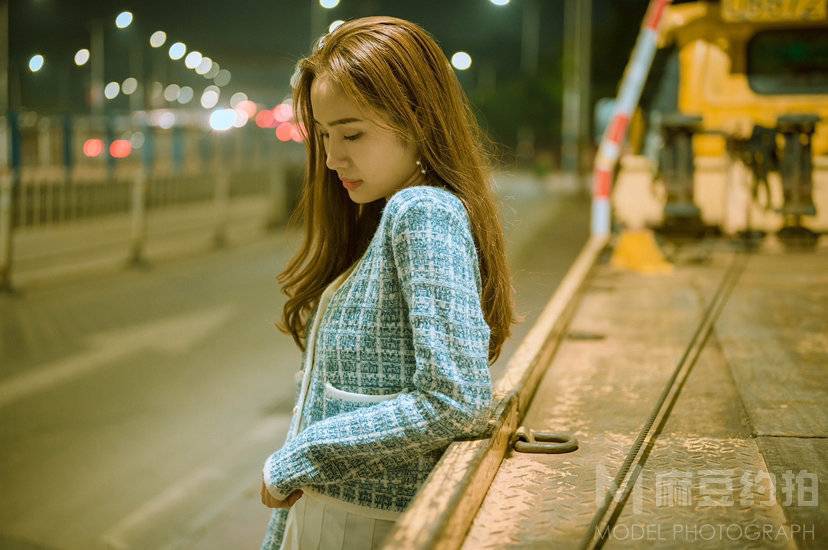夜景模特
