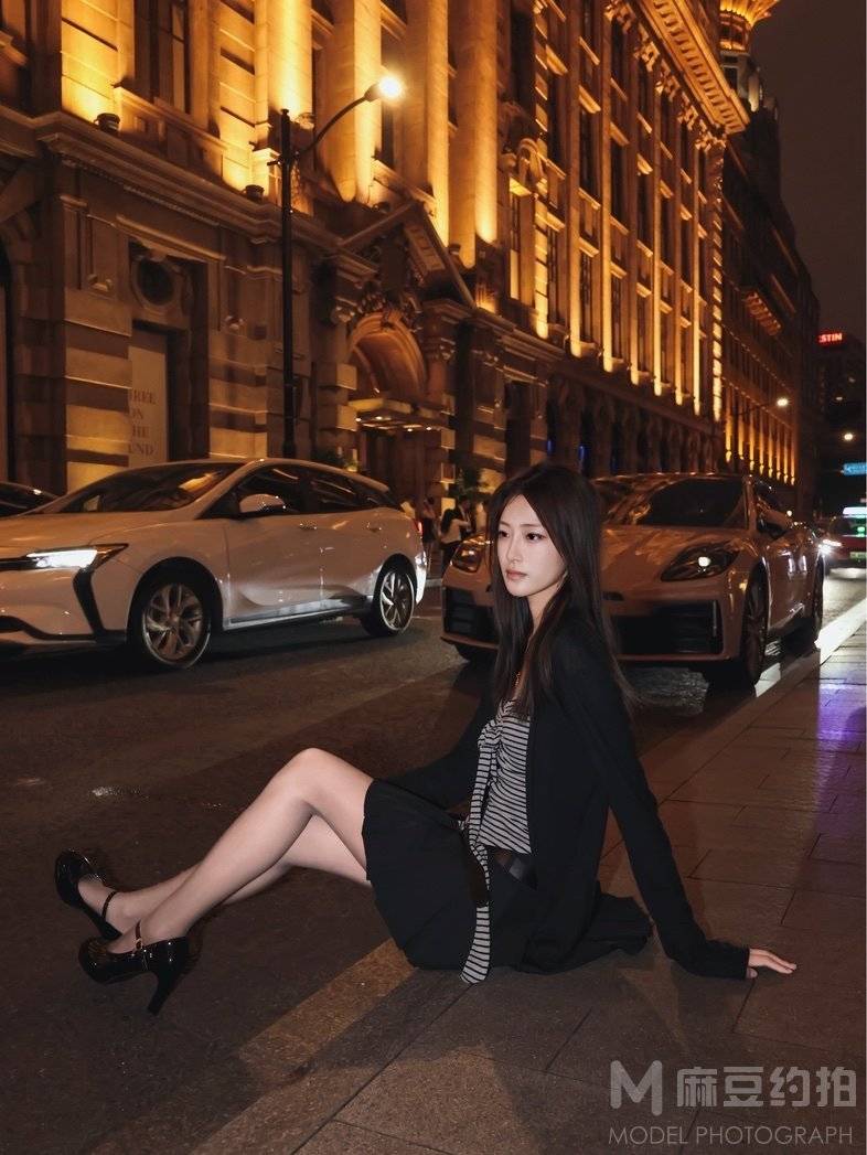 夜景模特