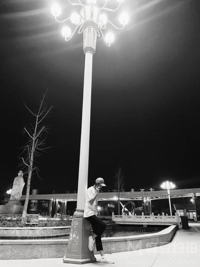 夜景模特