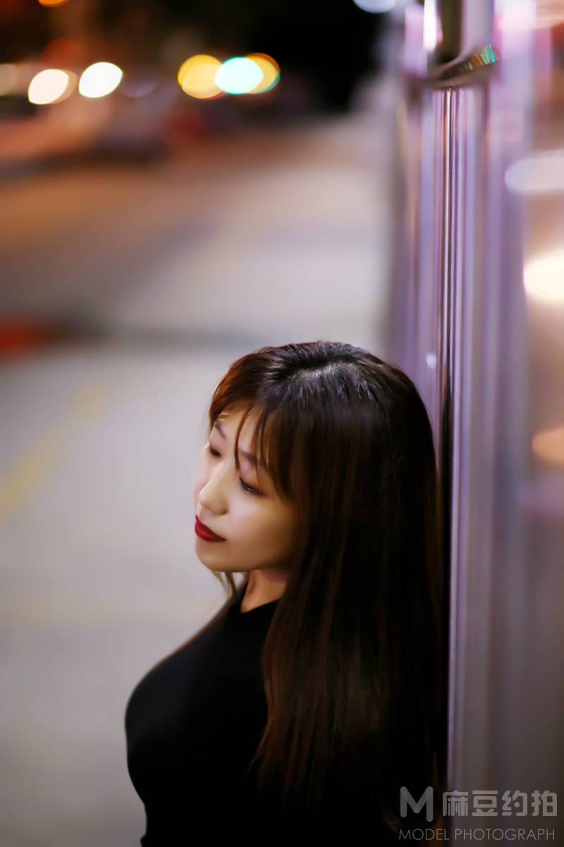 夜景模特