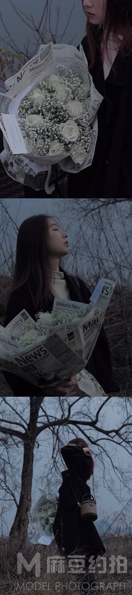 黑白模特